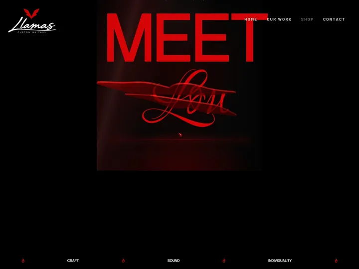 The Llamas website: “Meet Lou”